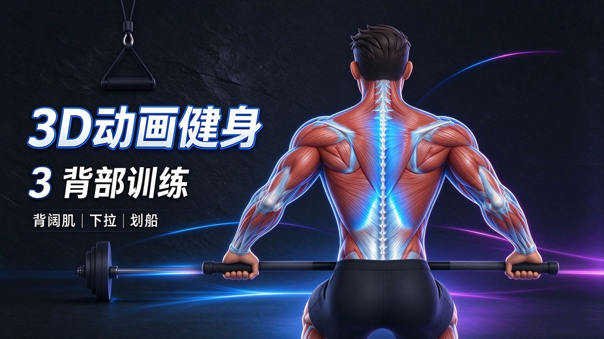 3D动画健身-3背部训练