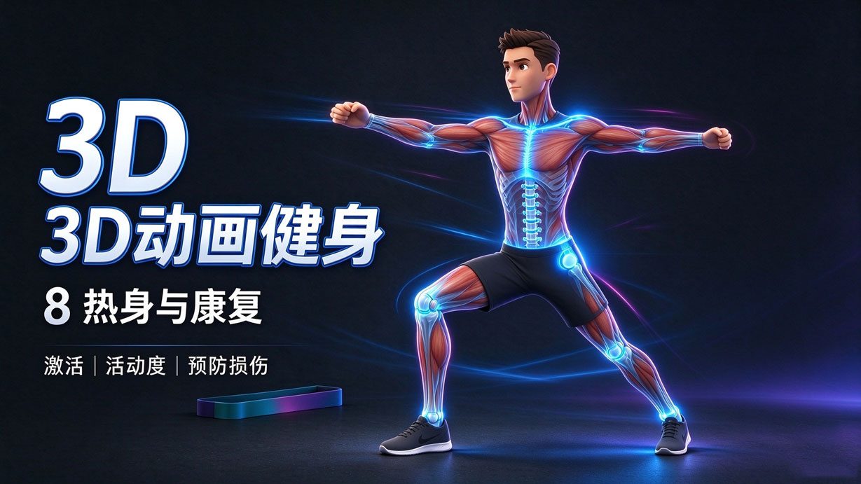3D动画健身-8热身与康复