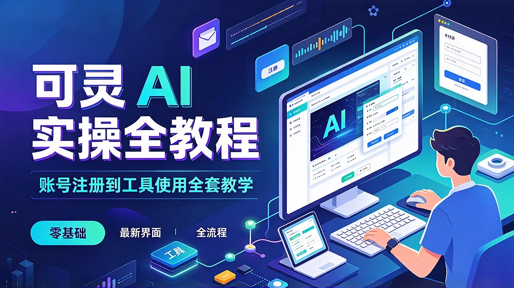 可灵 AI 实操全教程|账号注册到工具使用全套教学