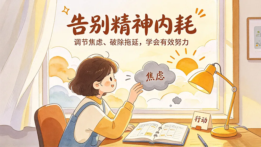 告别精神内耗:调节焦虑、破除拖延,学会有效努力