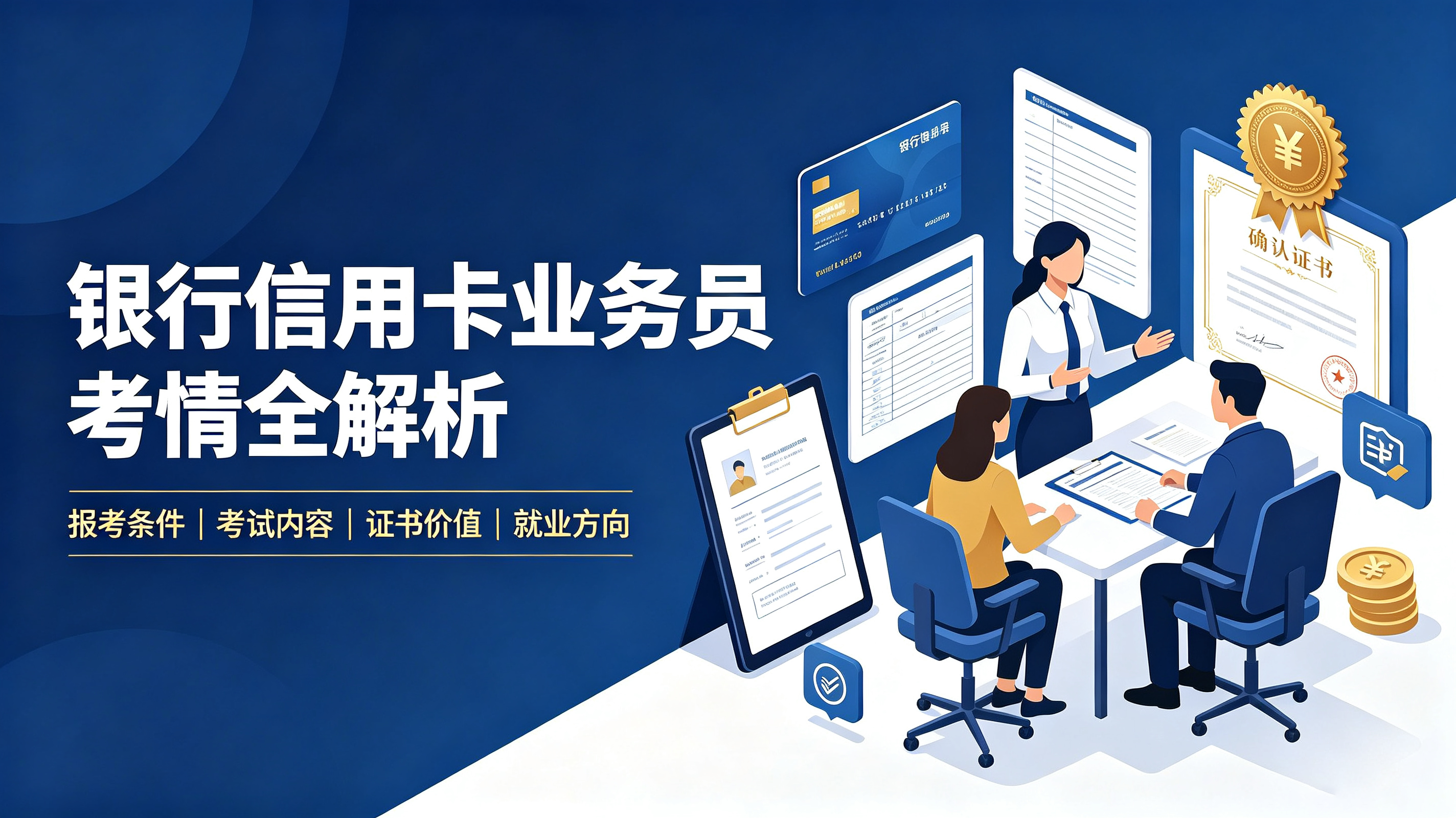 银行信用卡业务员考情全解析
