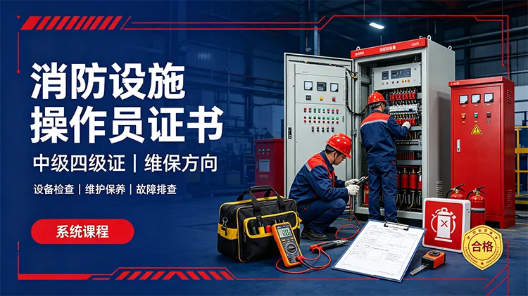 消防设施操作员证书（中级四级证）维保方向