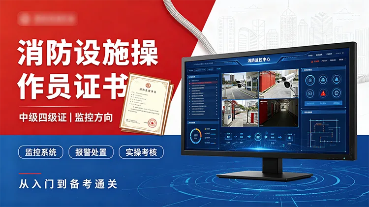 消防设施操作员证书（中级四级证）监控方向