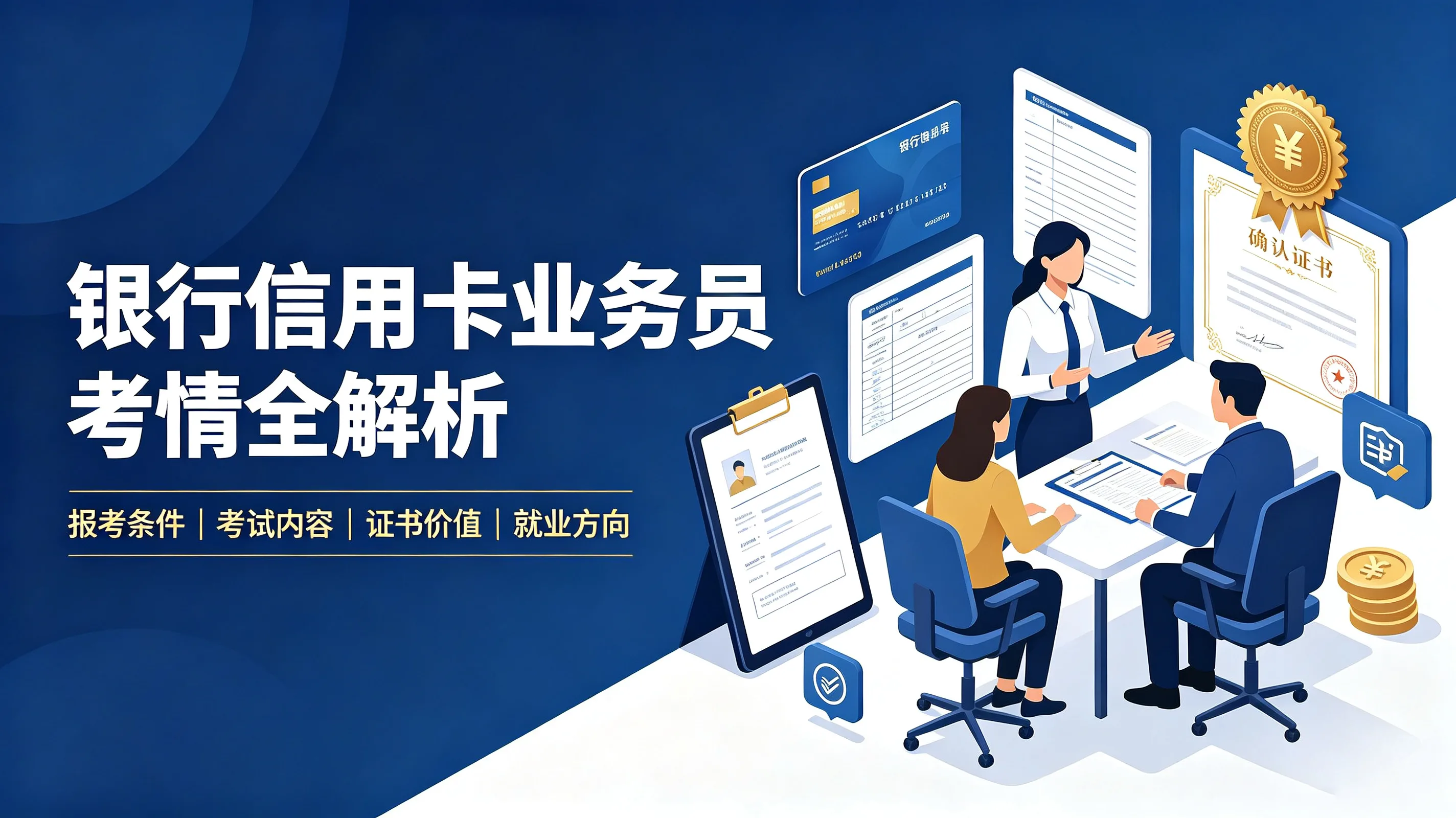 银行信用卡业务员考情全解析