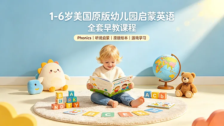 1-6 岁美国原版幼儿园启蒙英语全套早教课程