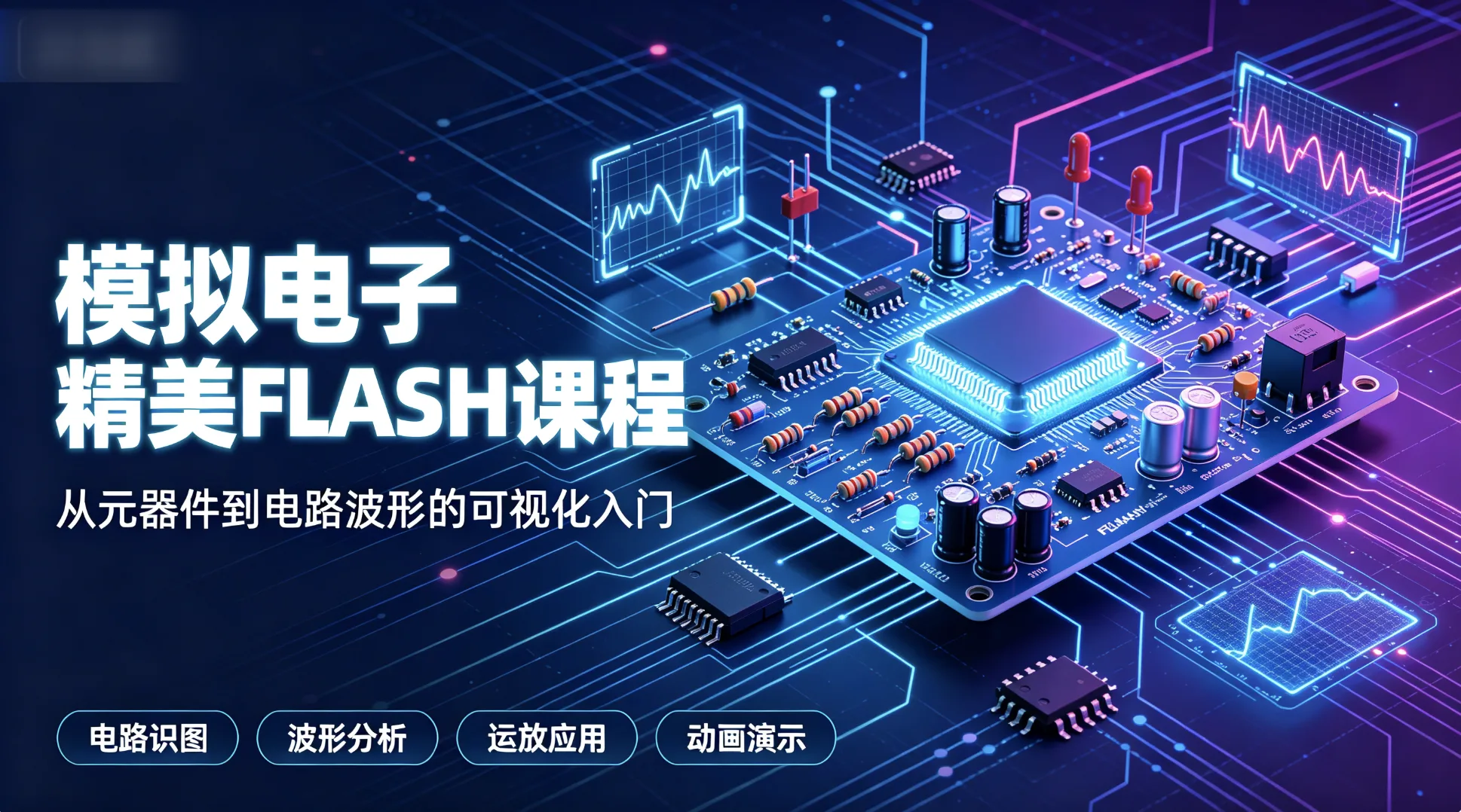 模拟电子精美 FLASH 课程