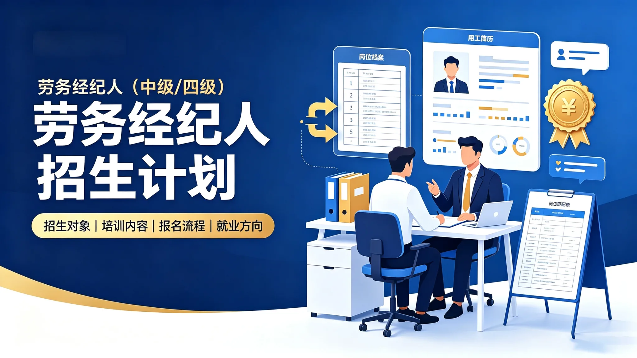 劳务经纪人招生计划(中级/四级)