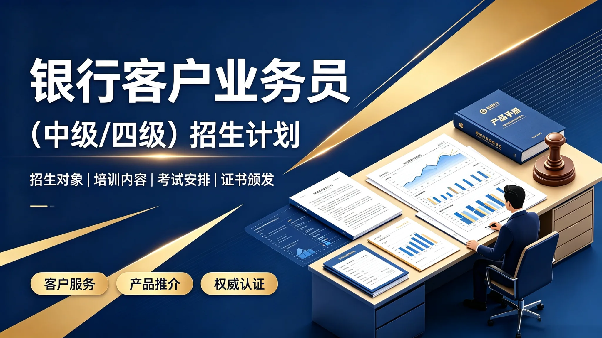 银行客户业务员招生计划(中级/四级)