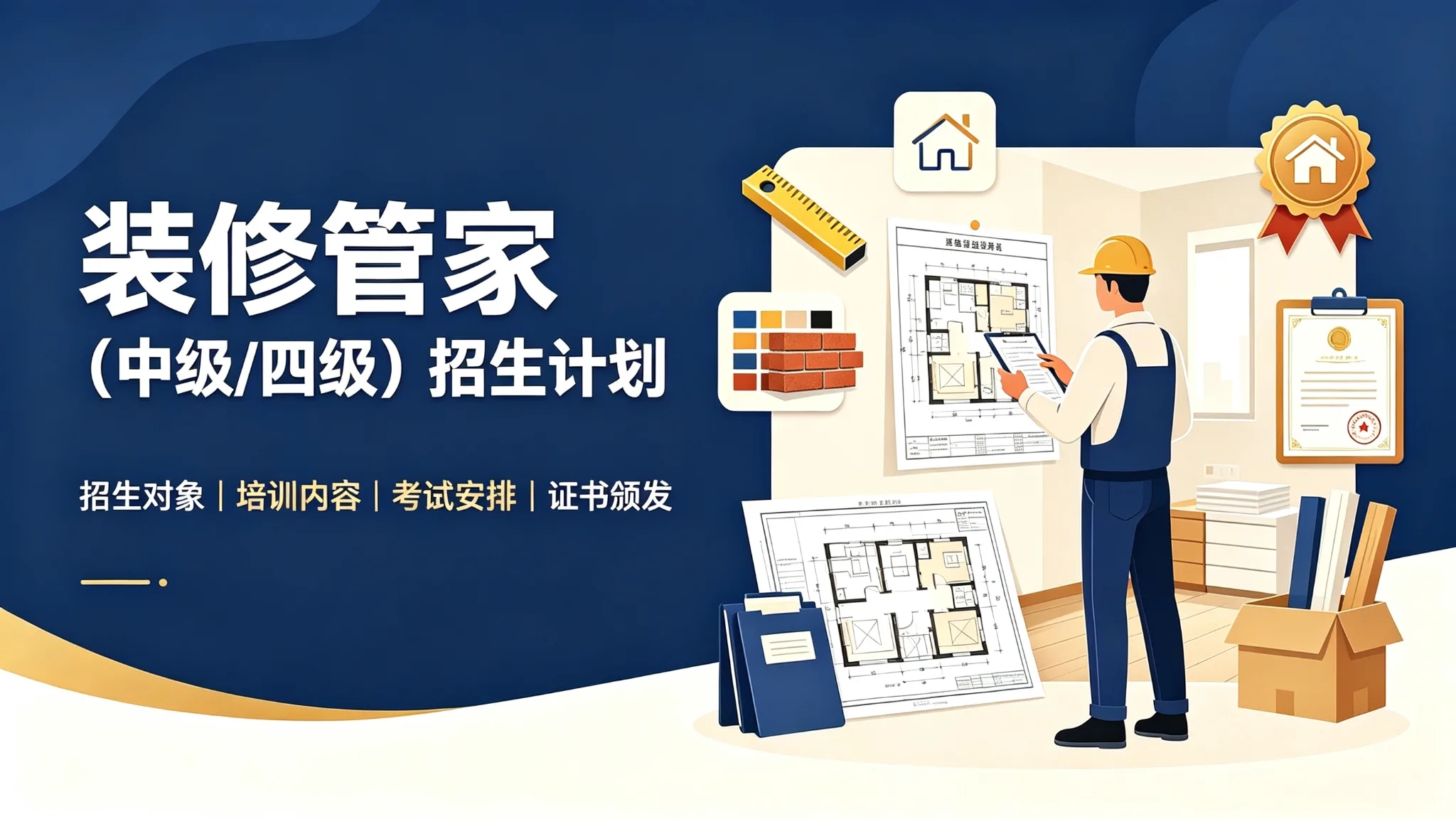 装修管家招生计划(中级/四级)