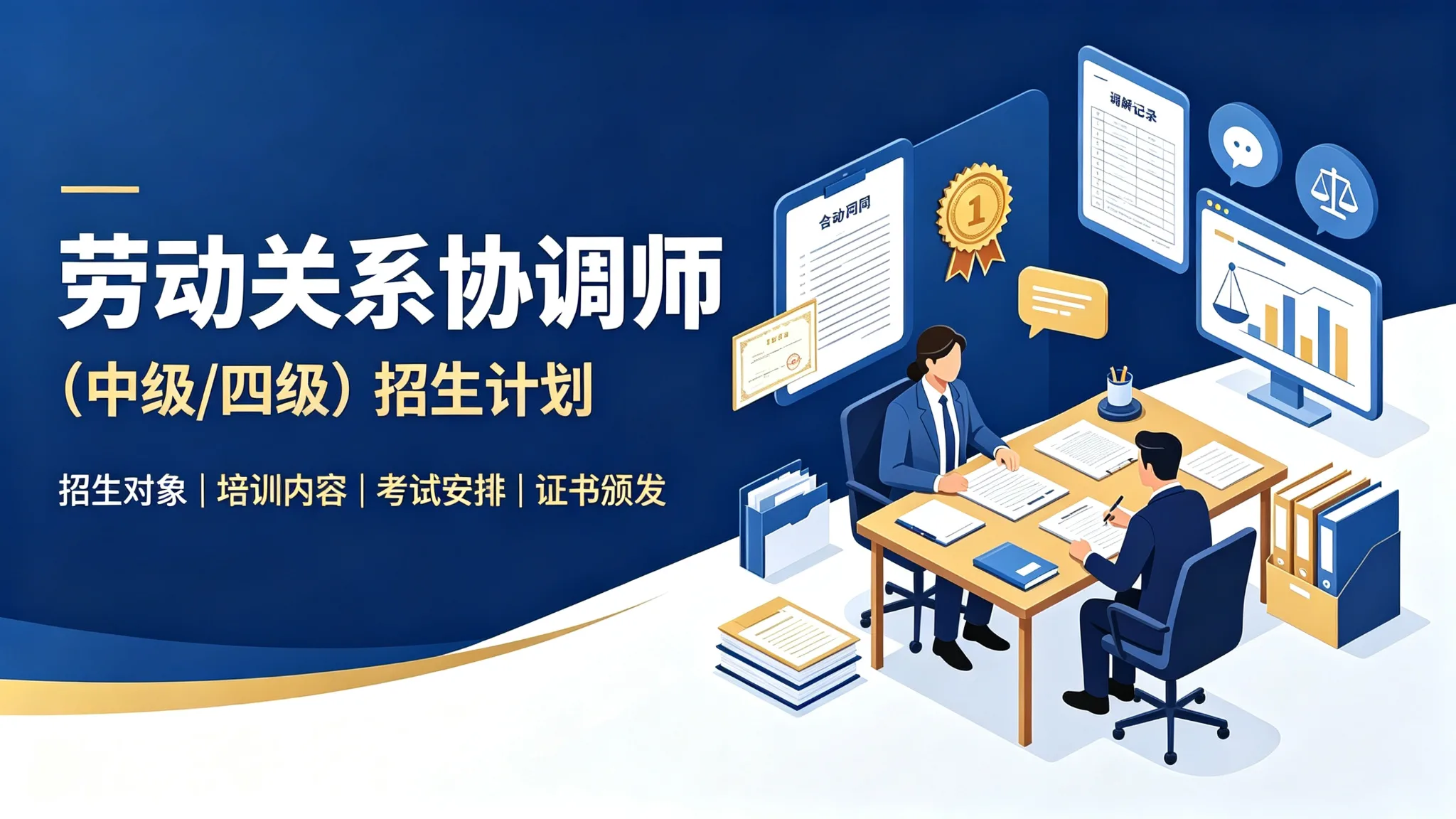 劳动关系协调师招生计划(中级/四级)