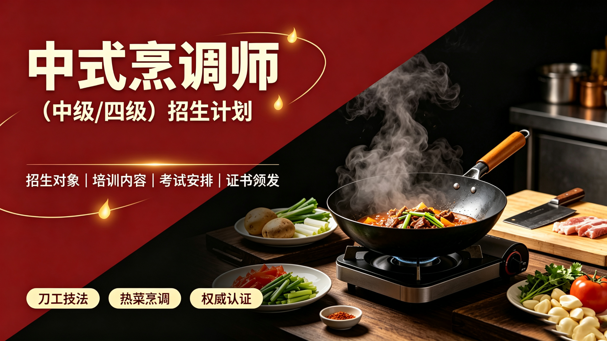 中式烹调师招生计划(中级/四级)