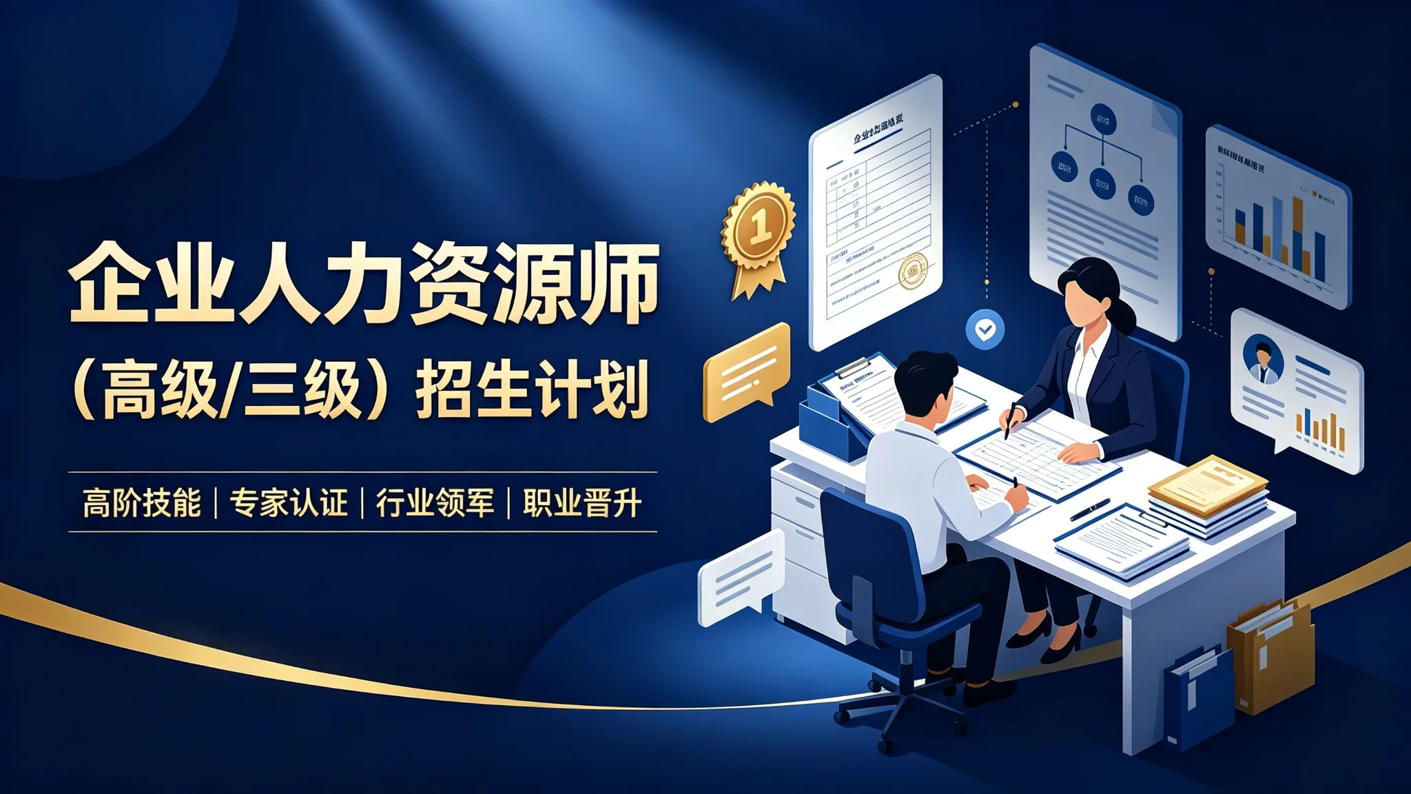 企业人力资源师招生计划(高级/三级)