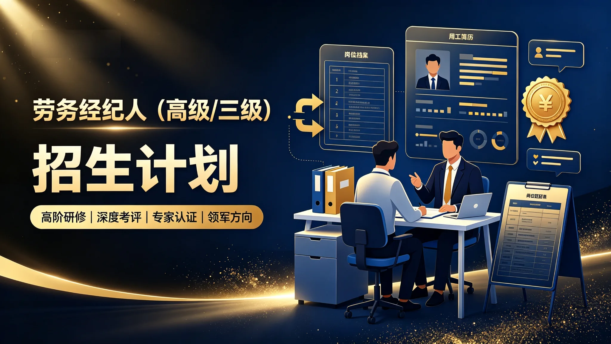劳务经纪人招生计划(高级/三级)