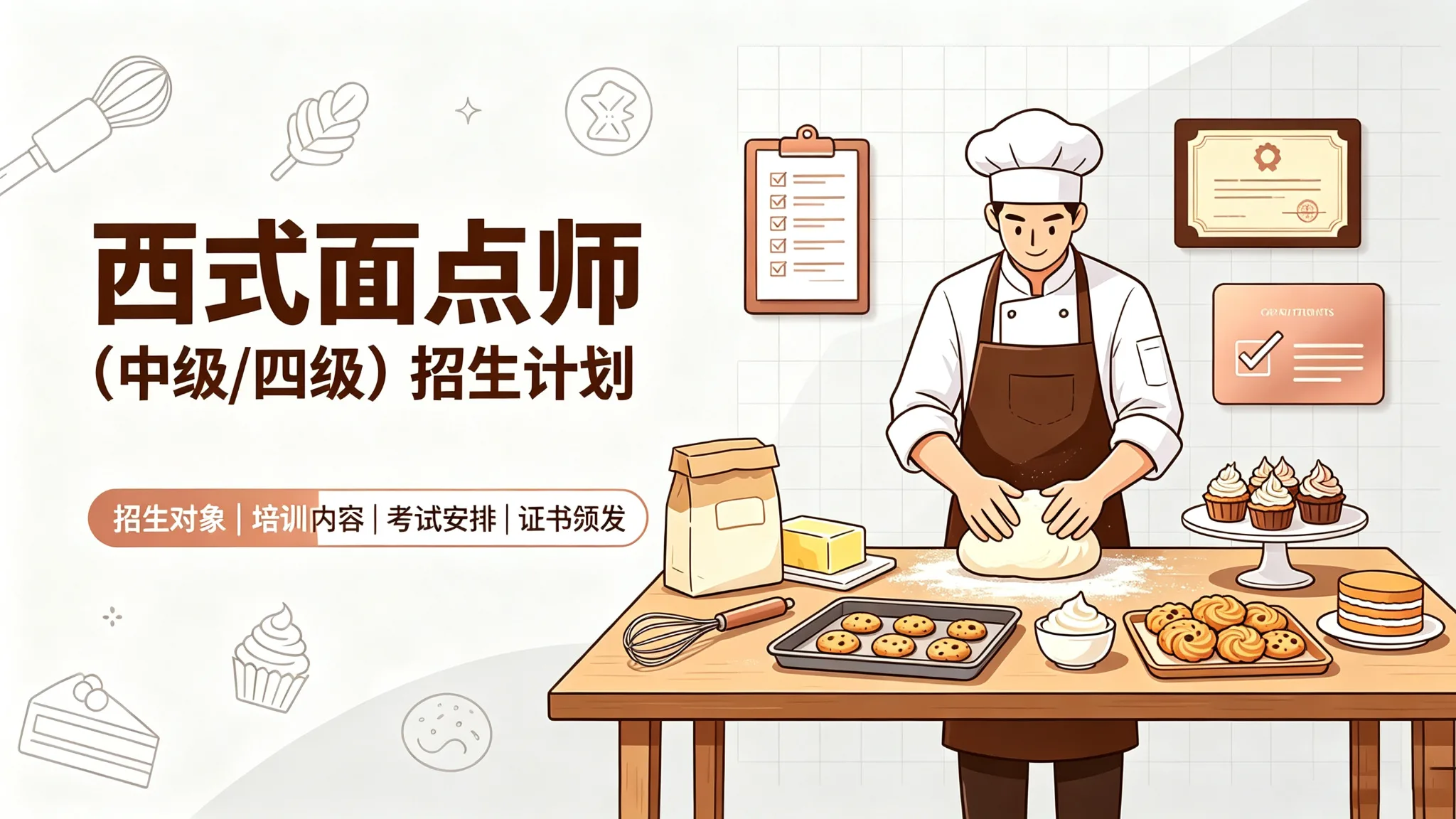西式面点师招生计划(中级/四级)