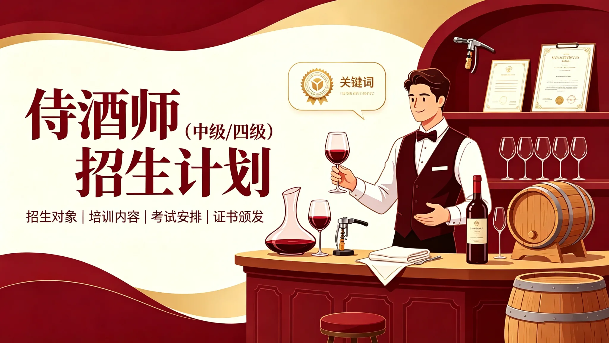 侍酒师招生计划(中级/四级)