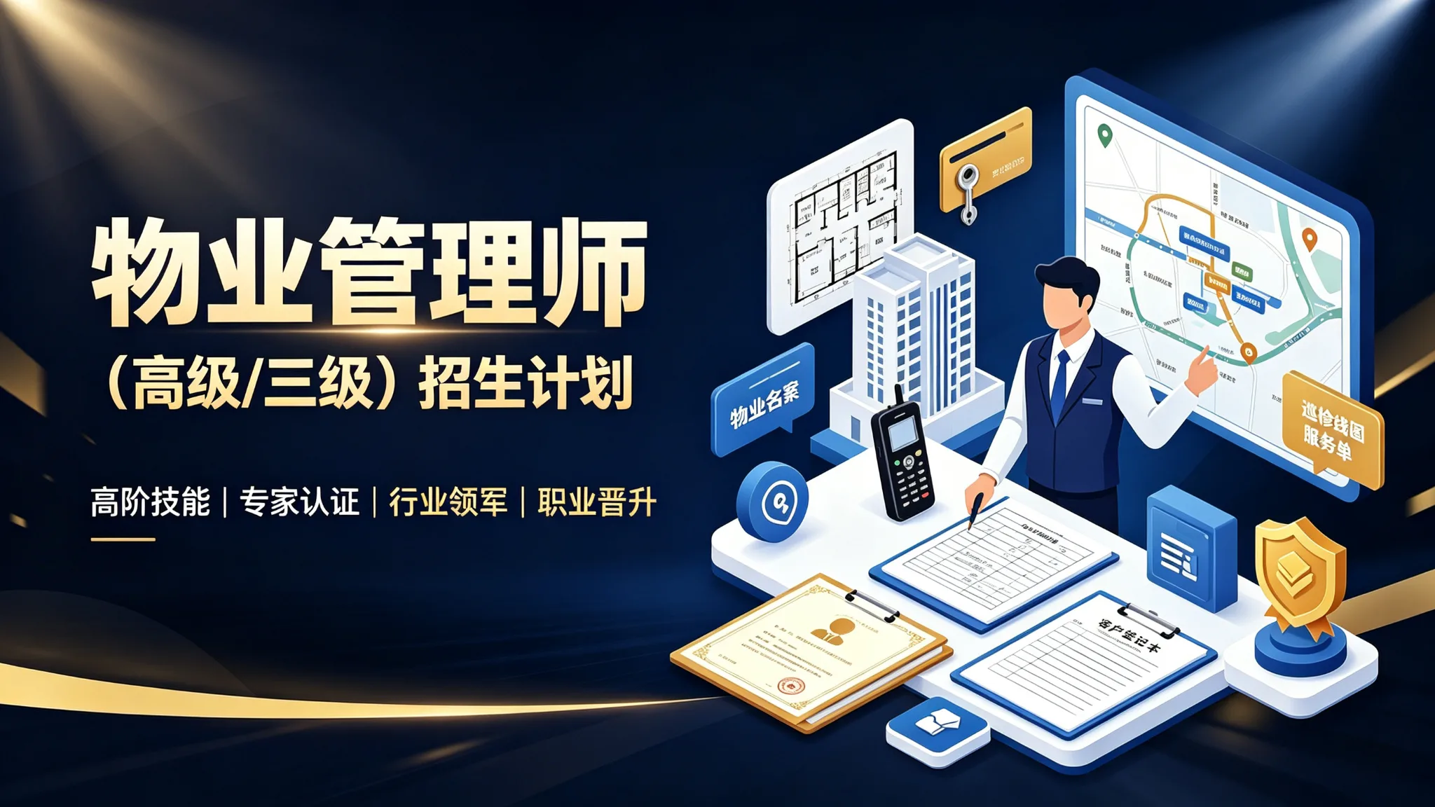 物业管理师招生计划(高级/三级)
