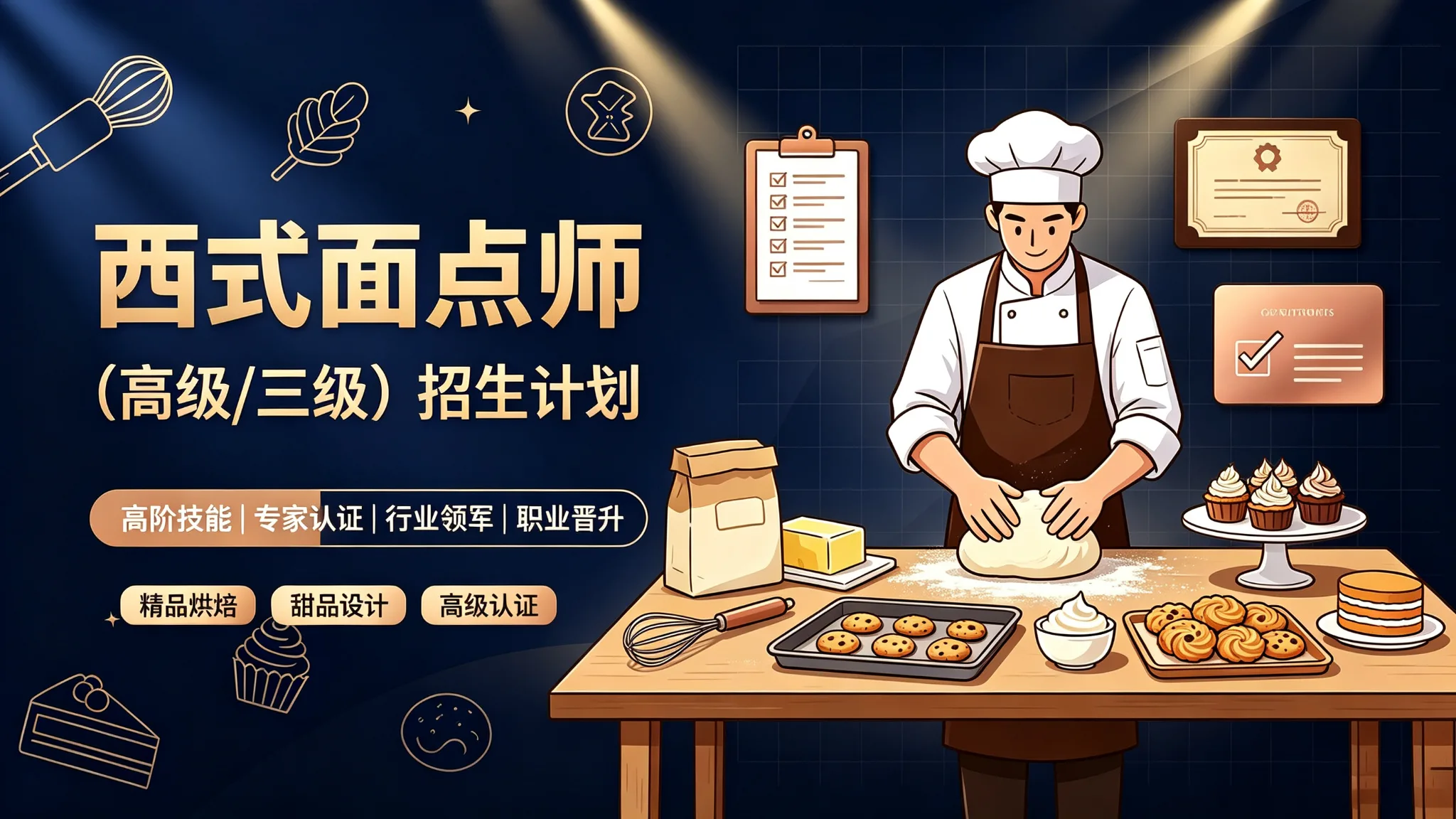 西式面点师招生计划(高级/三级)