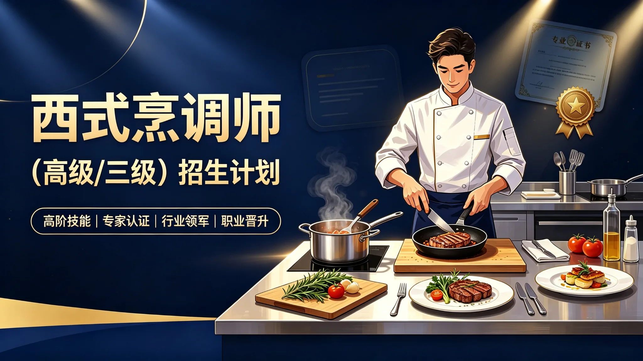 西式烹调师招生计划(高级/三级)