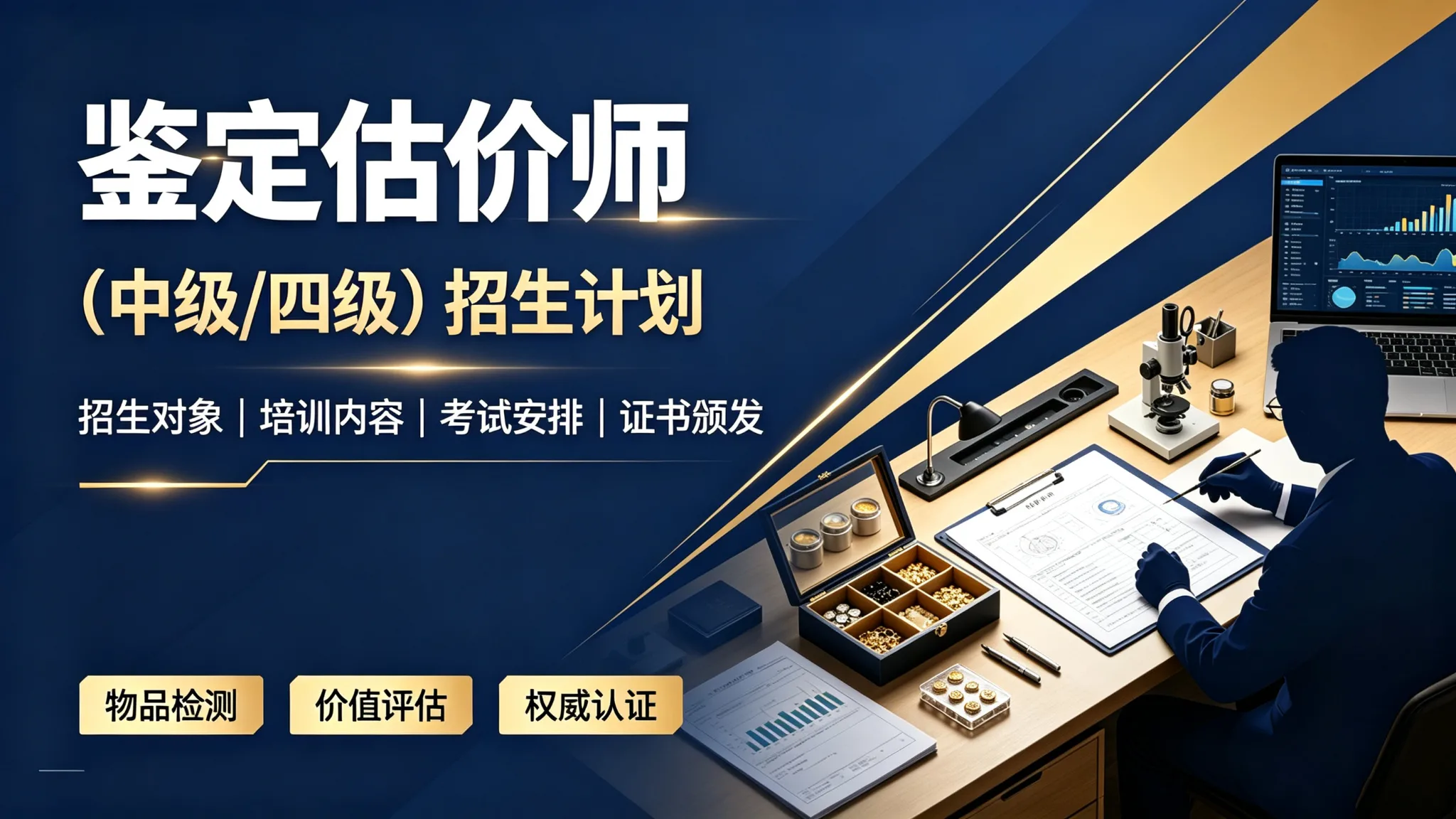 鉴定估价师招生计划(中级/四级)