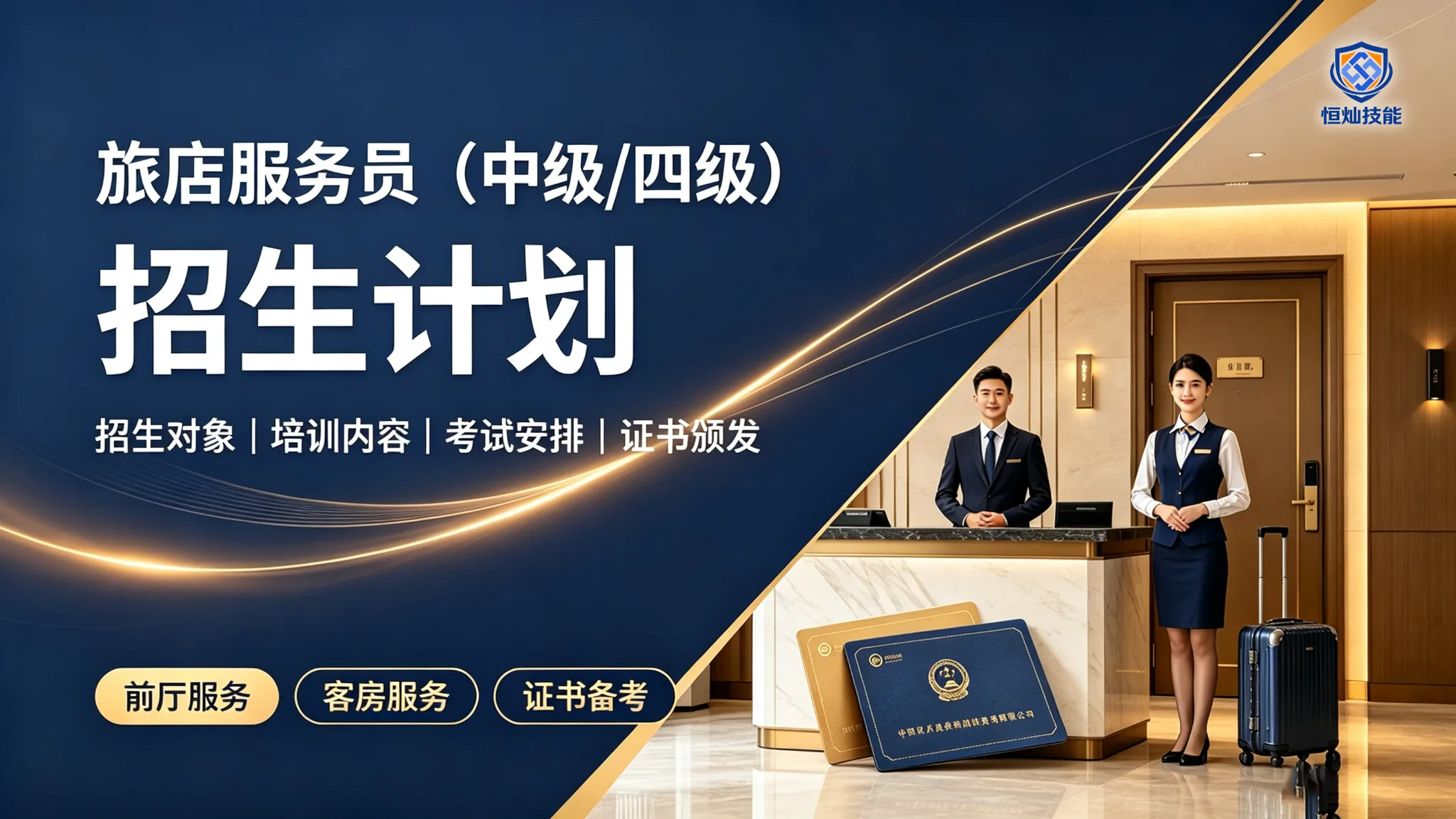 旅店服务员招生计划(中级/四级)